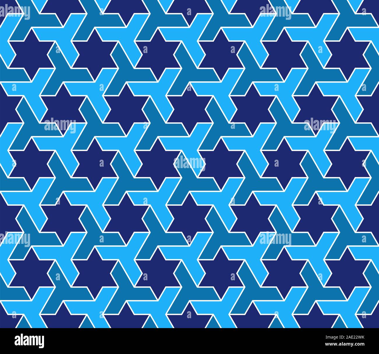 Motif géométrique transparente fondée sur l'art arabe traditionnelle mosaïque musulmane.bleu couleurs chiffres.Grande conception pour le tissu, du textile, du papier d'emballage,capot,ba Illustration de Vecteur