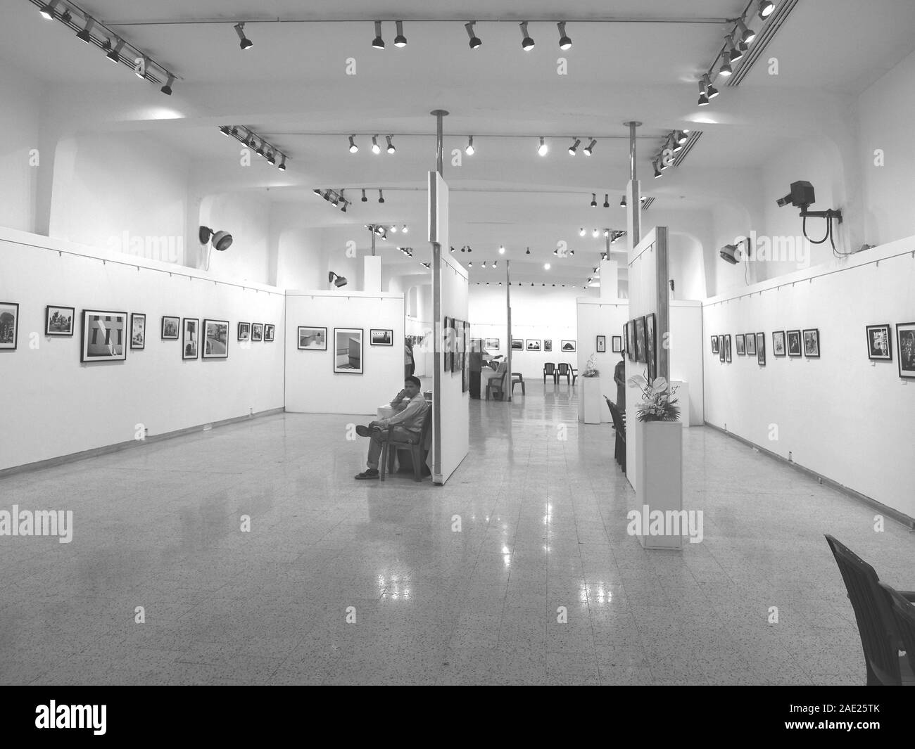 Mumbai, Maharashtra, Inde, 2015, galerie d'art, exposition de photographies, exposition de photographies, Jehangir Art Gallery, Banque D'Images