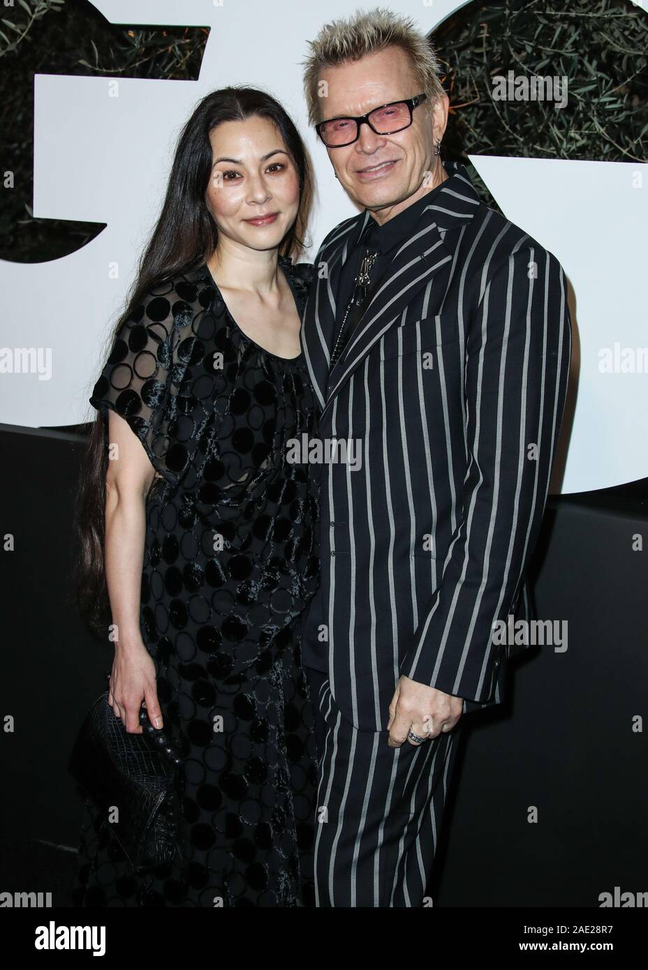 WEST HOLLYWOOD, LOS ANGELES, CALIFORNIE, USA - 05 DÉCEMBRE : Chine Chow et Billy Idol arriver au 2019 GQ Hommes de l'année a eu lieu à l'édition de West Hollywood Hôtel le 5 décembre 2019 à West Hollywood, Los Angeles, Californie, États-Unis. (Photo par Xavier Collin/Image Press Office) Banque D'Images