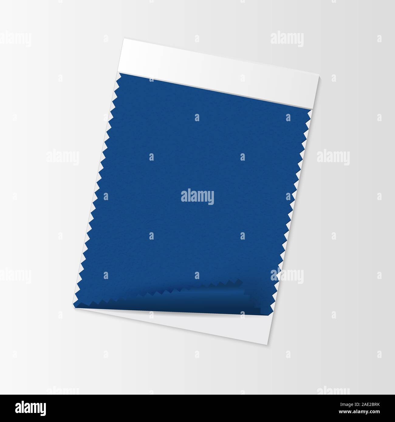 Échantillon de tissu, modèle swatch textiles pour l'intérieur du Conseil de l'humeur avec classique Bleu Couleur de l'année 2020. Palette de couleurs à la mode, morceau de tissu. Vector illustration pour la publicité Illustration de Vecteur