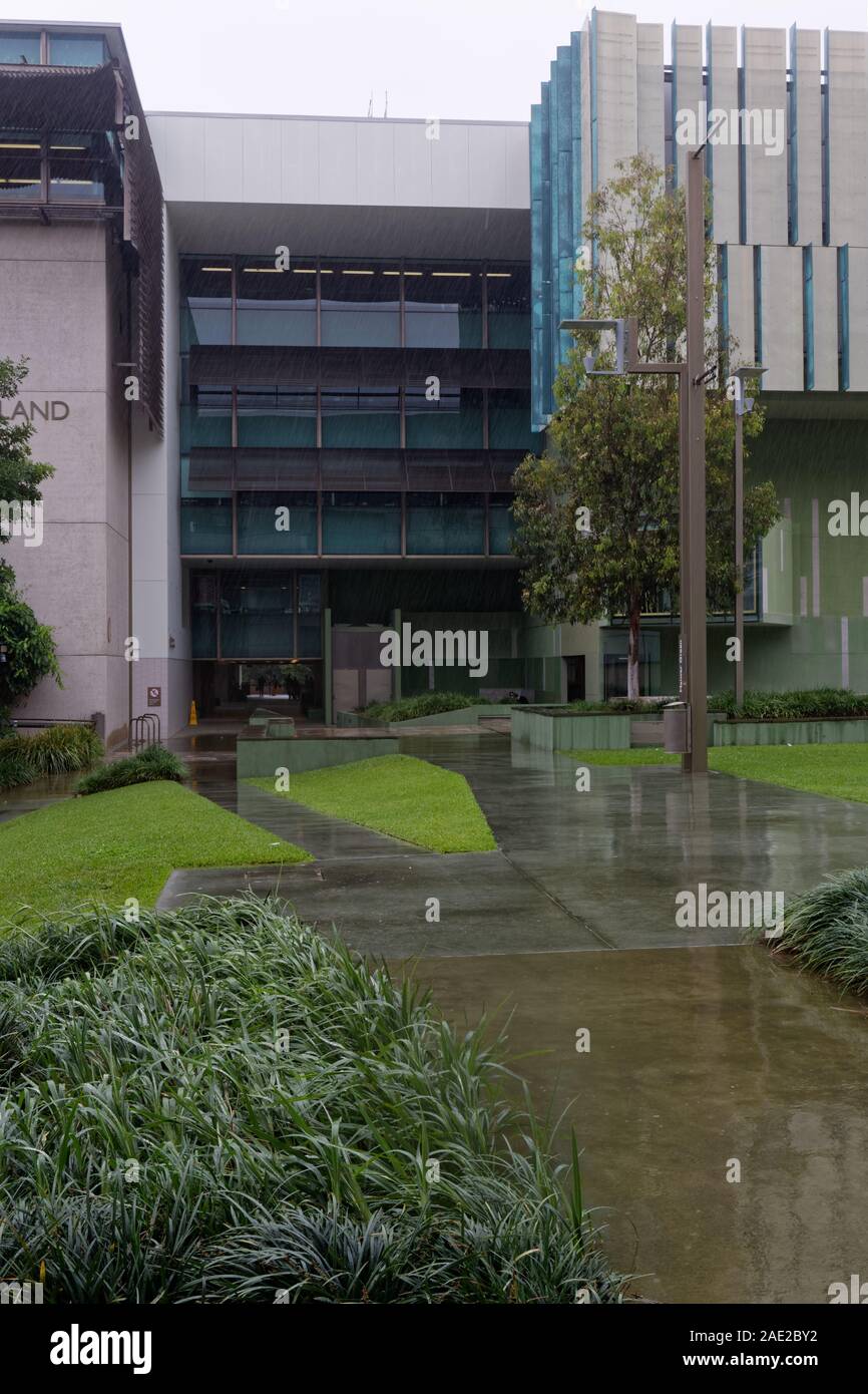 Les bâtiments et les rues de Brisbane, Queensland, Australie Banque D'Images