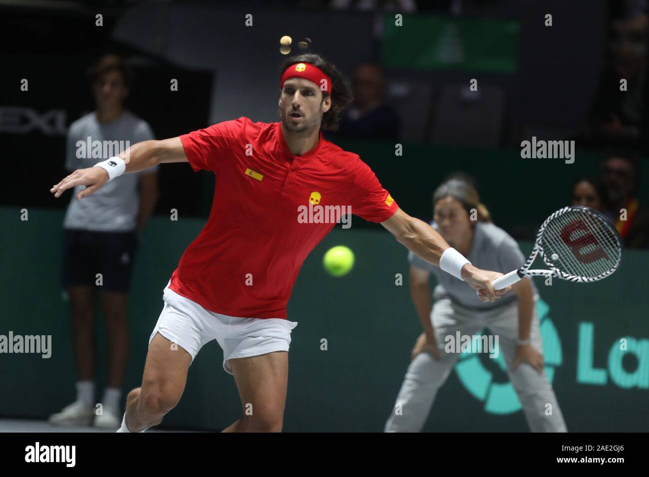 Feliciano López de l'Espagne pendant la Coupe Davis 2019 Tennis, finale de Madrid le 18 novembre 2019 à 24, 2019 à la Caja Magica de Madrid, Espagne - Photo Laurent Lairys / DPPI Banque D'Images