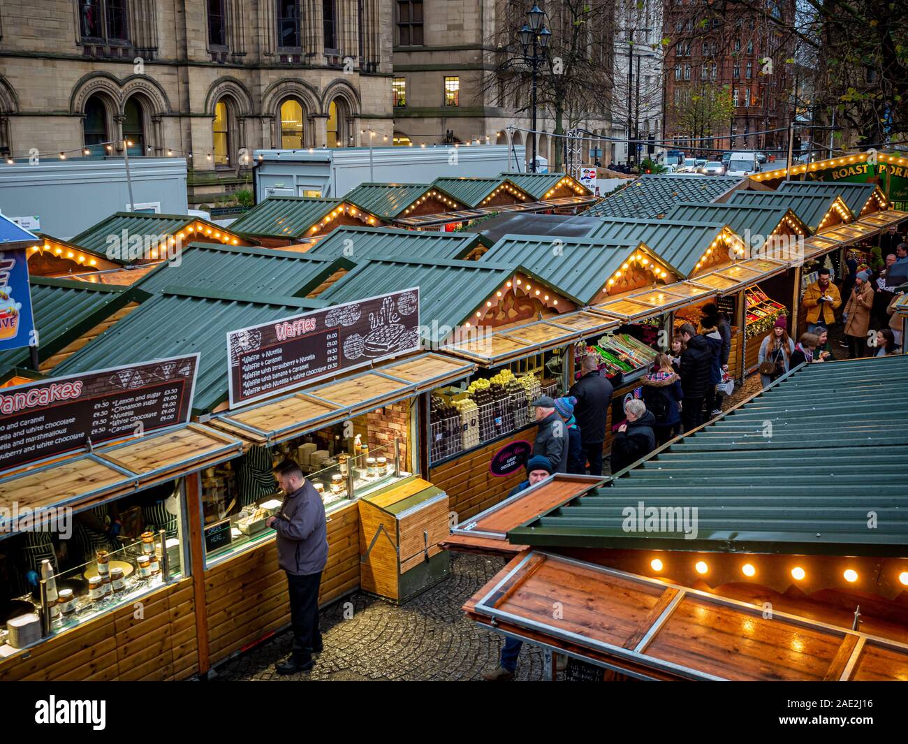 Marché de Noël 2019 à Manchester Banque D'Images