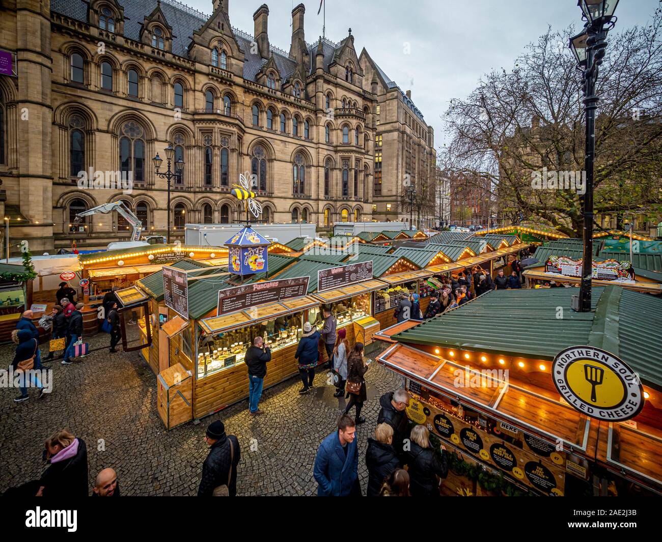 Marché de Noël 2019 à Manchester Banque D'Images