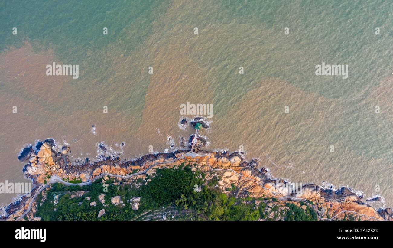 Macao. 20 Oct, 2019. Photo aérienne prise le 20 octobre 2019 présente une vue de l'Hac Chao Long Kok sur la partie sud-est de l'île de Coloane à Macao, Chine du sud. Credit : Cheong Kam Ka/Xinhua/Alamy Live News Banque D'Images