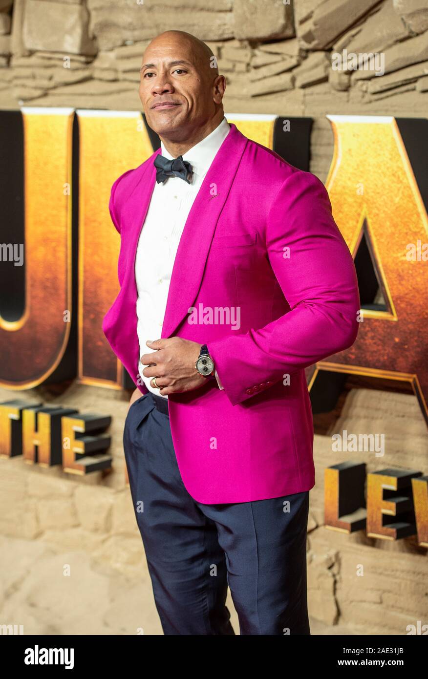 Londres, ANGLETERRE - 05 DÉCEMBRE : Dwayne Johnson assiste à la première UK de 'Jumanji : Le prochain niveau" à l'Odeon Waterloo IMAX le 5 décembre 2019 à Lond Banque D'Images