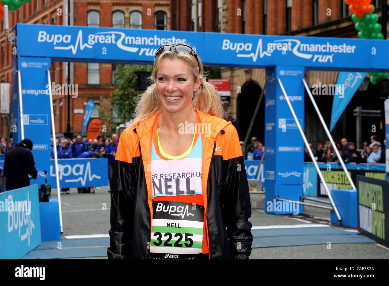 Nell McAndrew, Bupa Great Manchester Run 2012 Banque D'Images