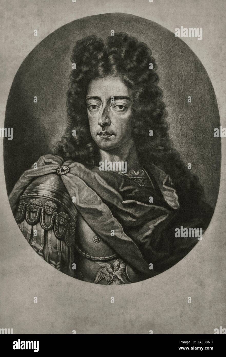 William iii orange at the battle the boyne Banque de photographies et d ...