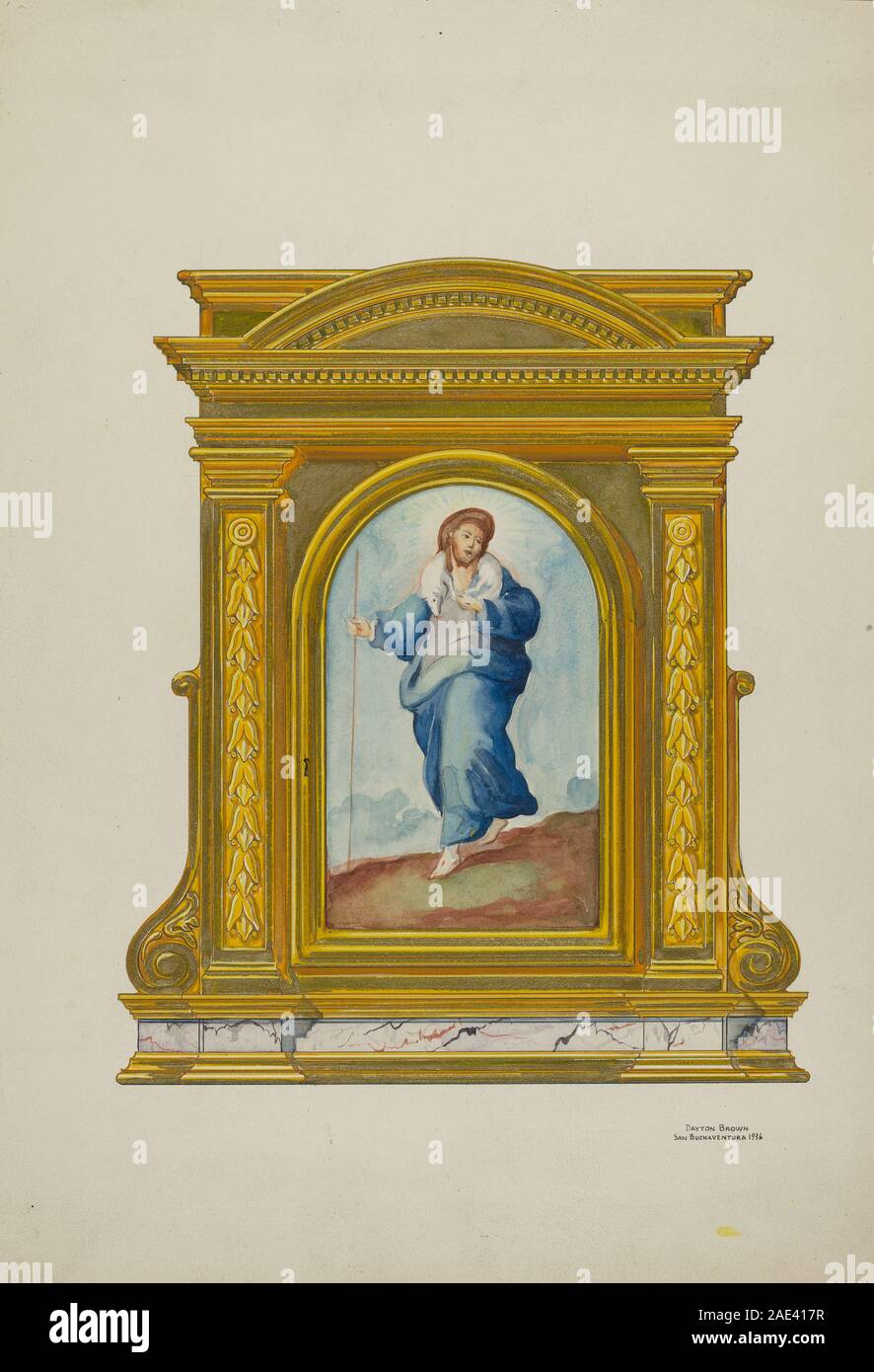 Tabernacle original, pour la Communion ; Navires date 1936Brown, Dayton, Tabernacle original pour la Communion des navires, 1936 Banque D'Images
