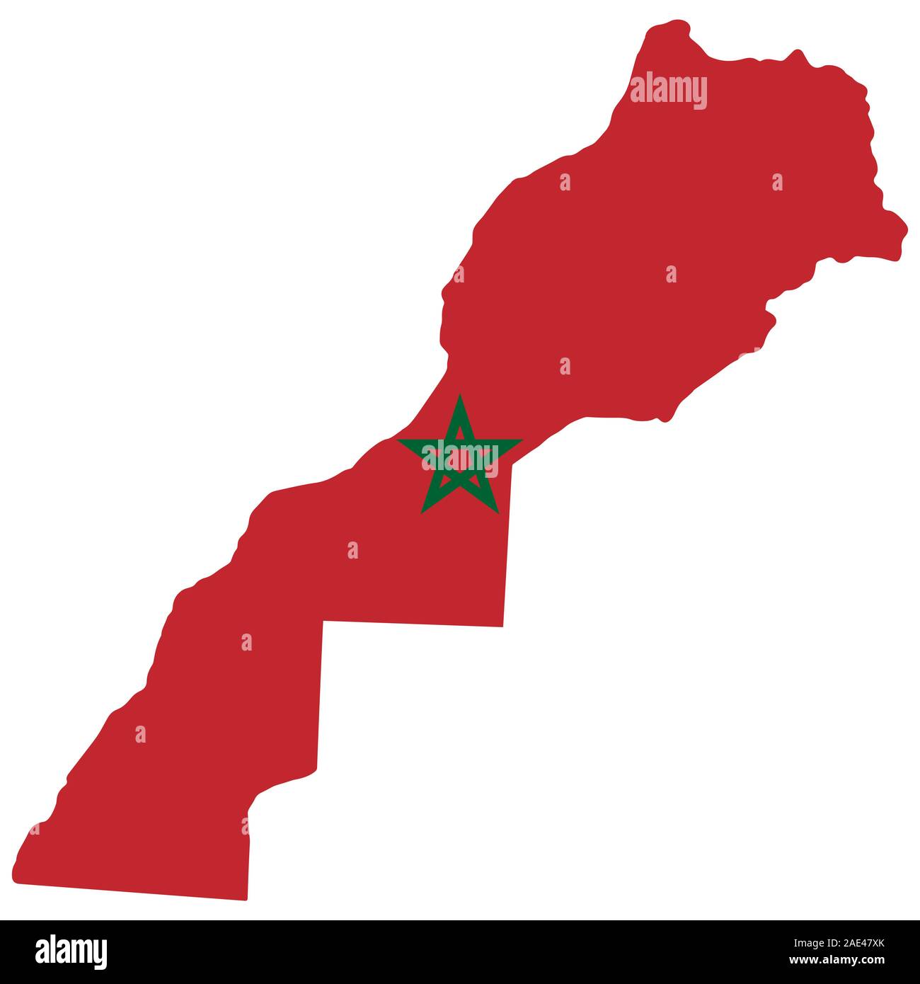 Maroc Carte Drapeau Vector illustration EPS 10. Illustration de Vecteur