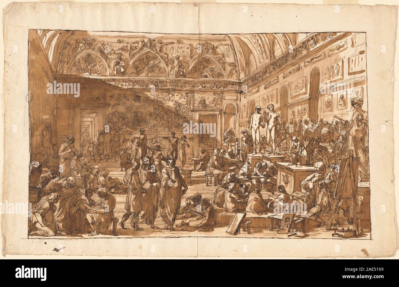 L'École de Rome ; années 1795 Felice Giani, date de l'École de Rome, c 1795 Banque D'Images