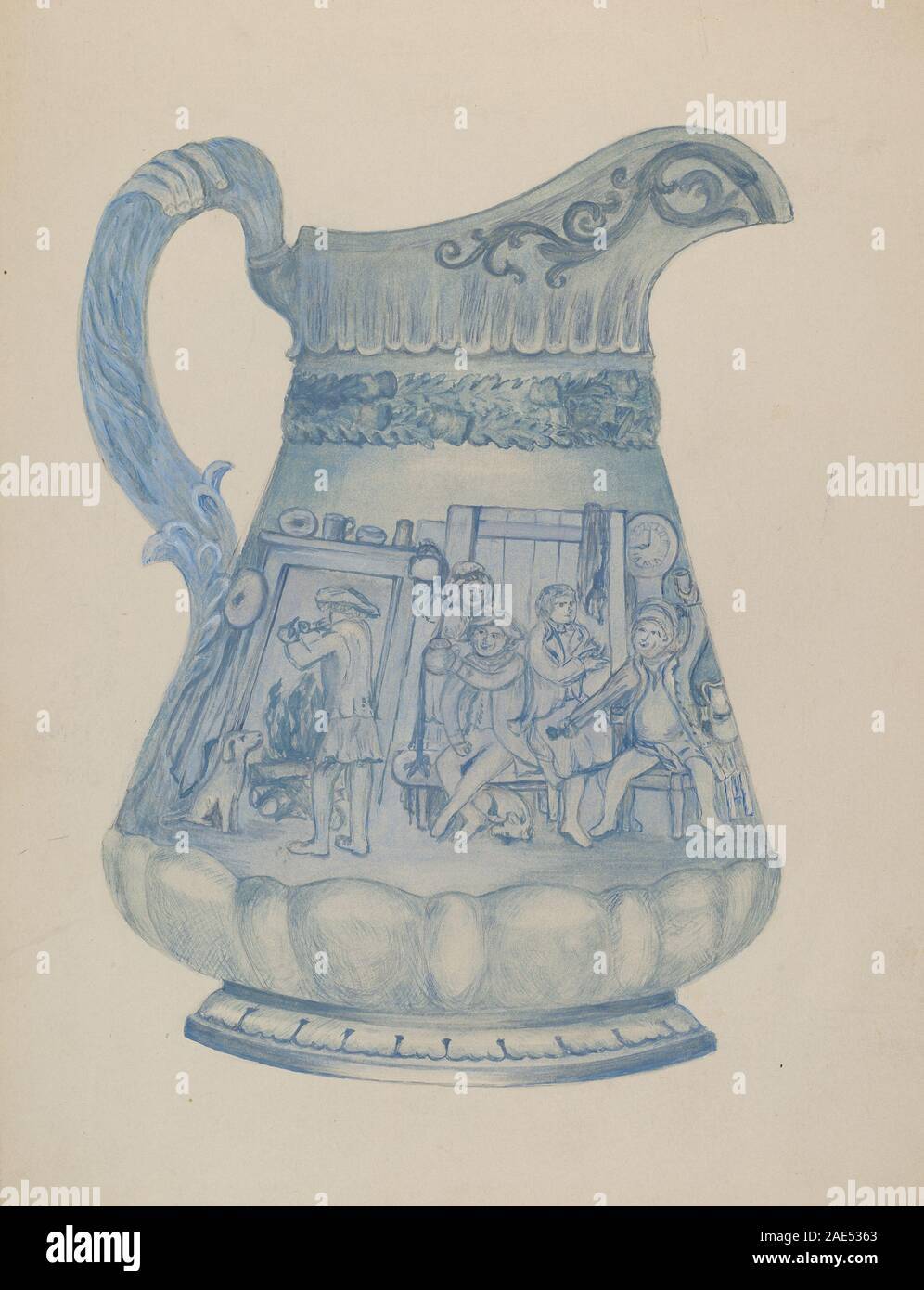 Pichet de bière ; vers 1936 date à Florence Stevenson, Beer Pitcher, c 1936 Banque D'Images