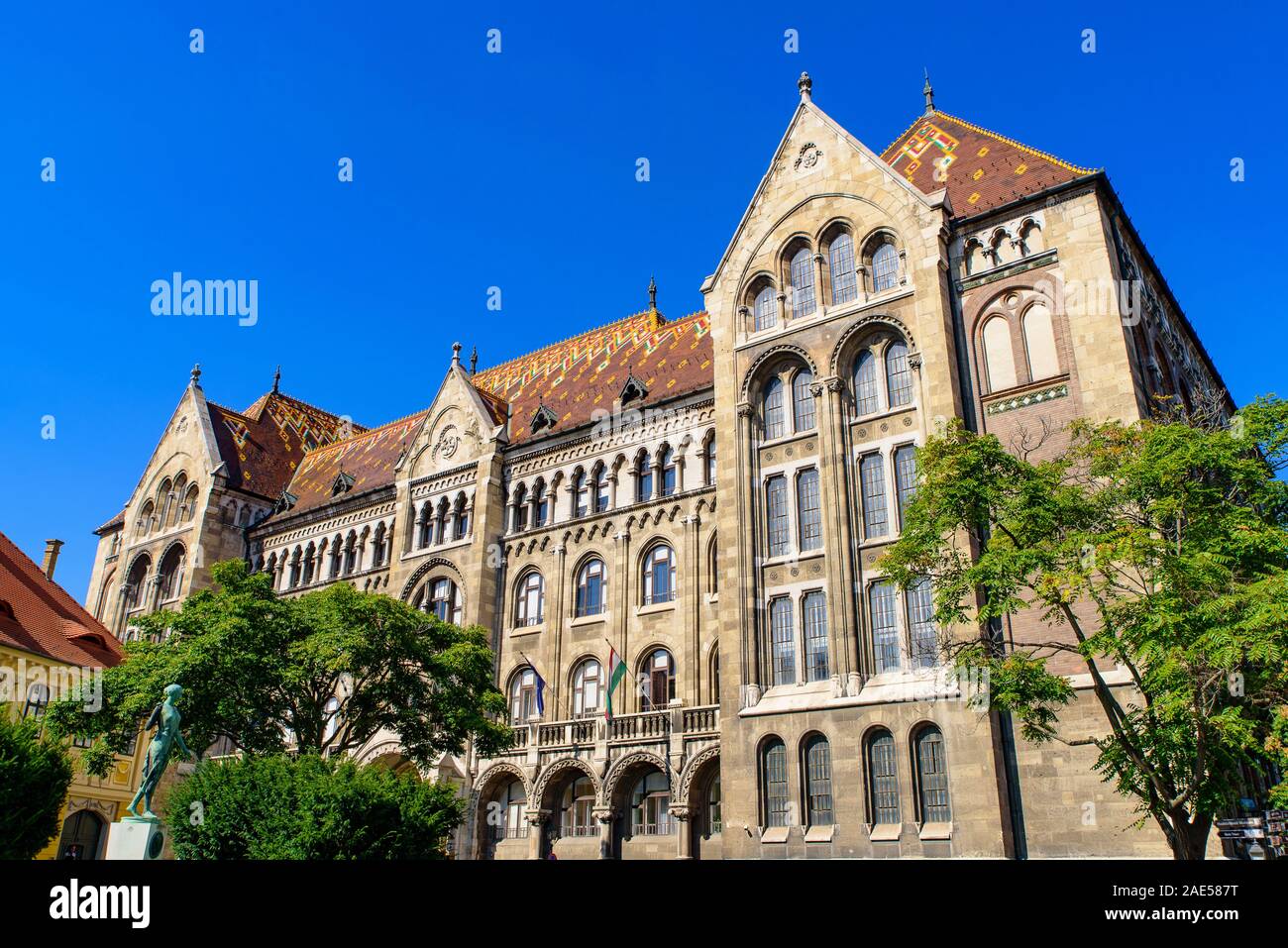 L'église Matthias, une église catholique situé dans la Sainte Trinité Square, du quartier du château de Buda, à Budapest, Hongrie Banque D'Images