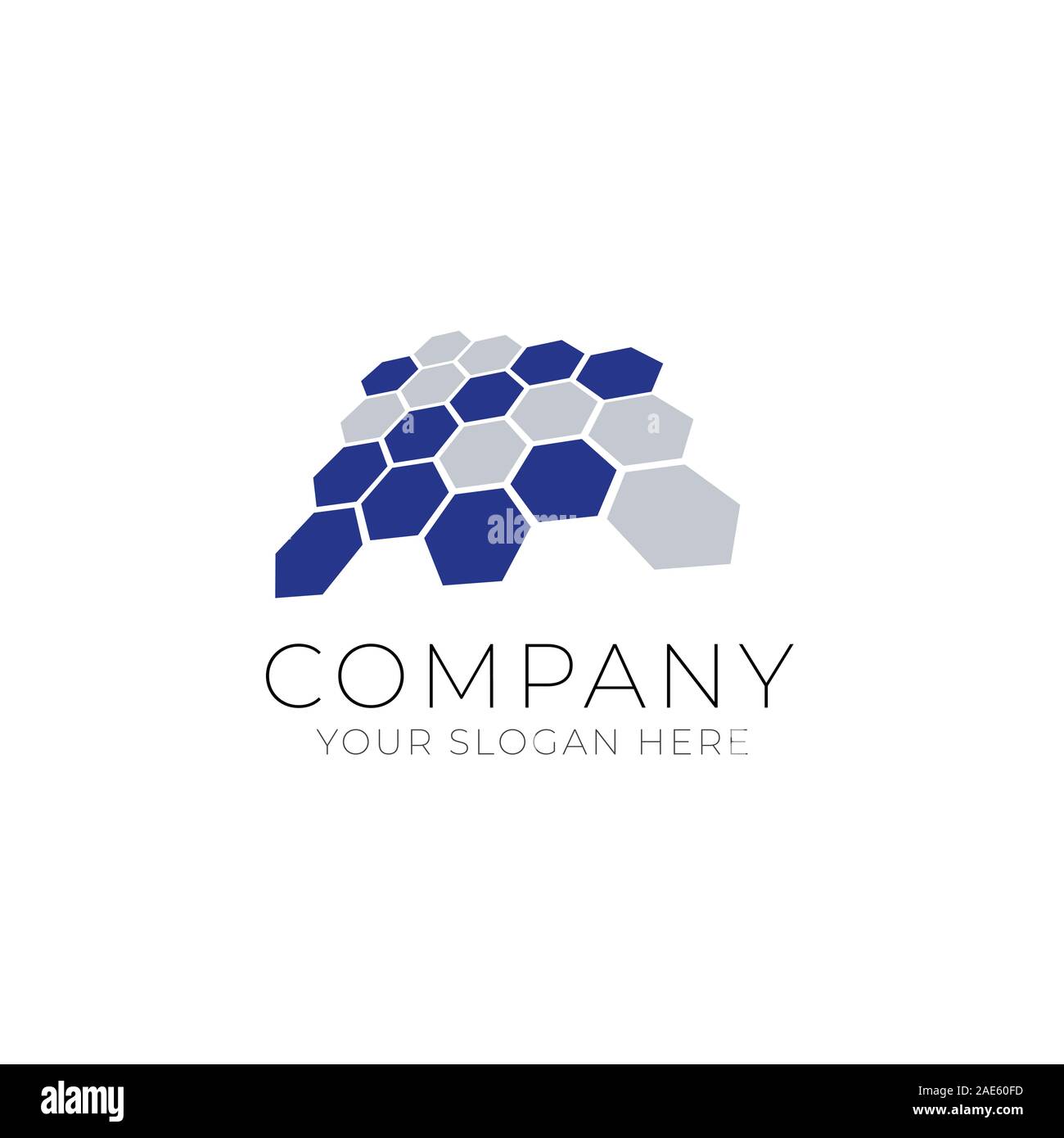 Hexagone globe 3d Conception de logo symbole vecteur icône. parsemée icône globe / technologie, icône et symbole de haute technologie Banque D'Images