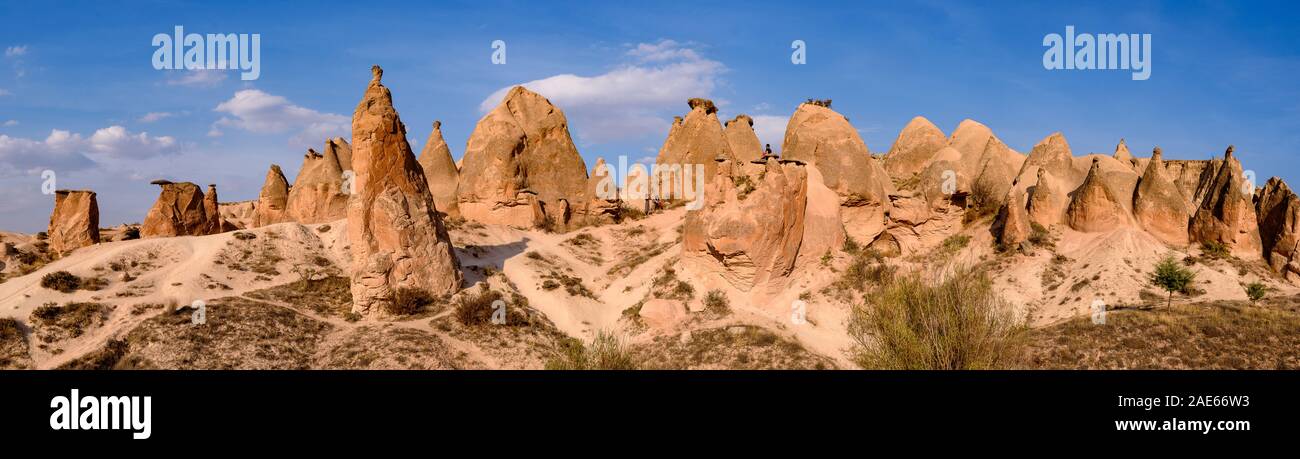 Panorama de la vallée de Devrent Vallée imaginaire /, une vallée pleine de formations rocheuses uniques dans la région de Cappadoce, Turquie Banque D'Images