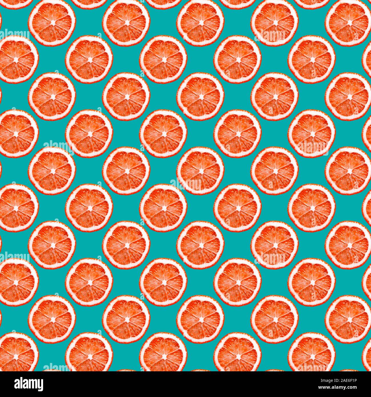 Lush citrus lave modèle aqua sur fond de menthe Banque D'Images