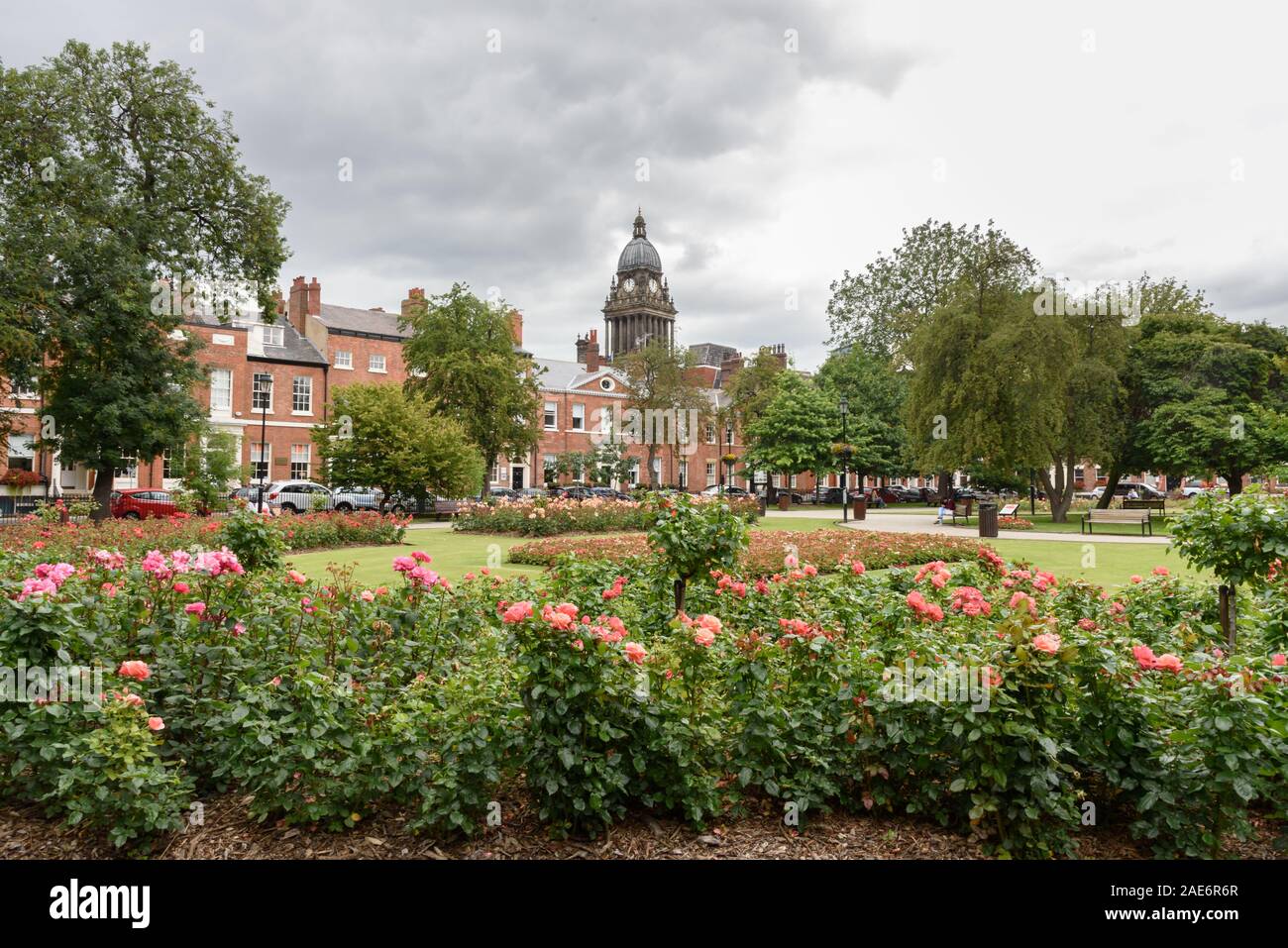 Hôtel de ville de Leeds Park Square, Leeds, West Yorkshire, Yorkshire, Angleterre, Banque D'Images