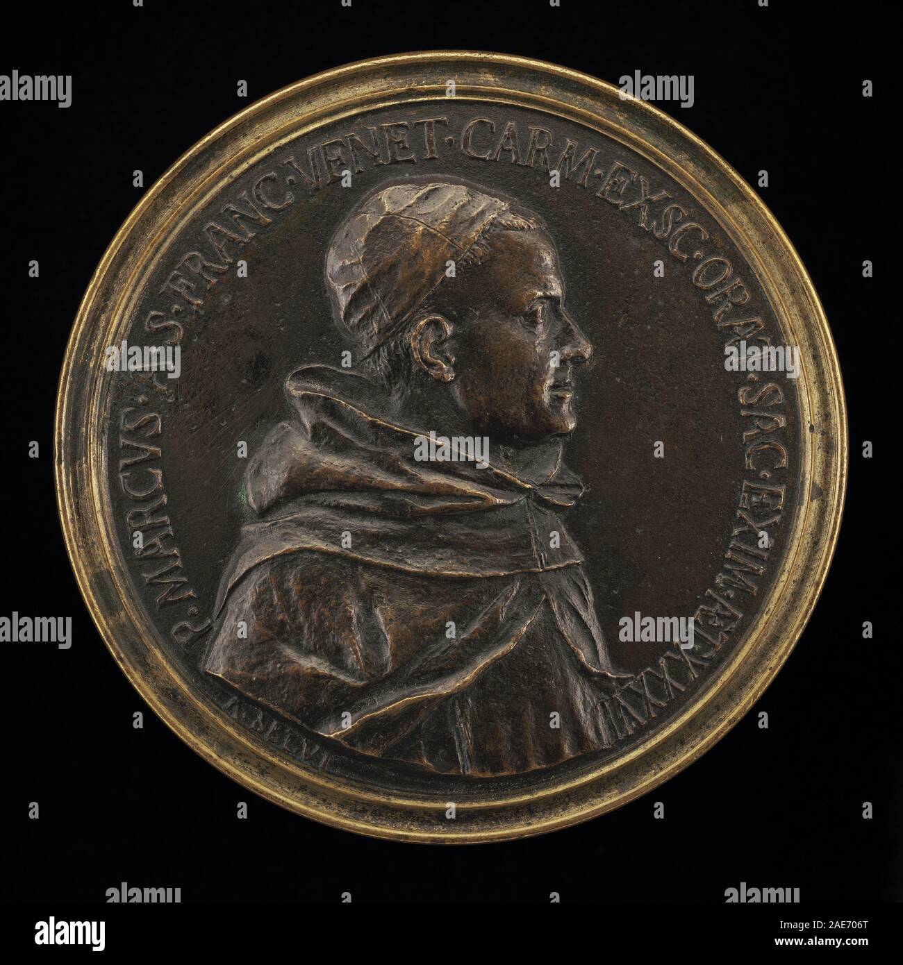 Giancarlo Rossetti, 1712-1793, prédicateur Carme Padre Marco di San Francesco [avers] ; date 1748Antonio Francesco Selvi, Giancarlo Rossetti, 1712-1793, prédicateur Carme Padre Marco di San Francesco (avers), 1748 Banque D'Images