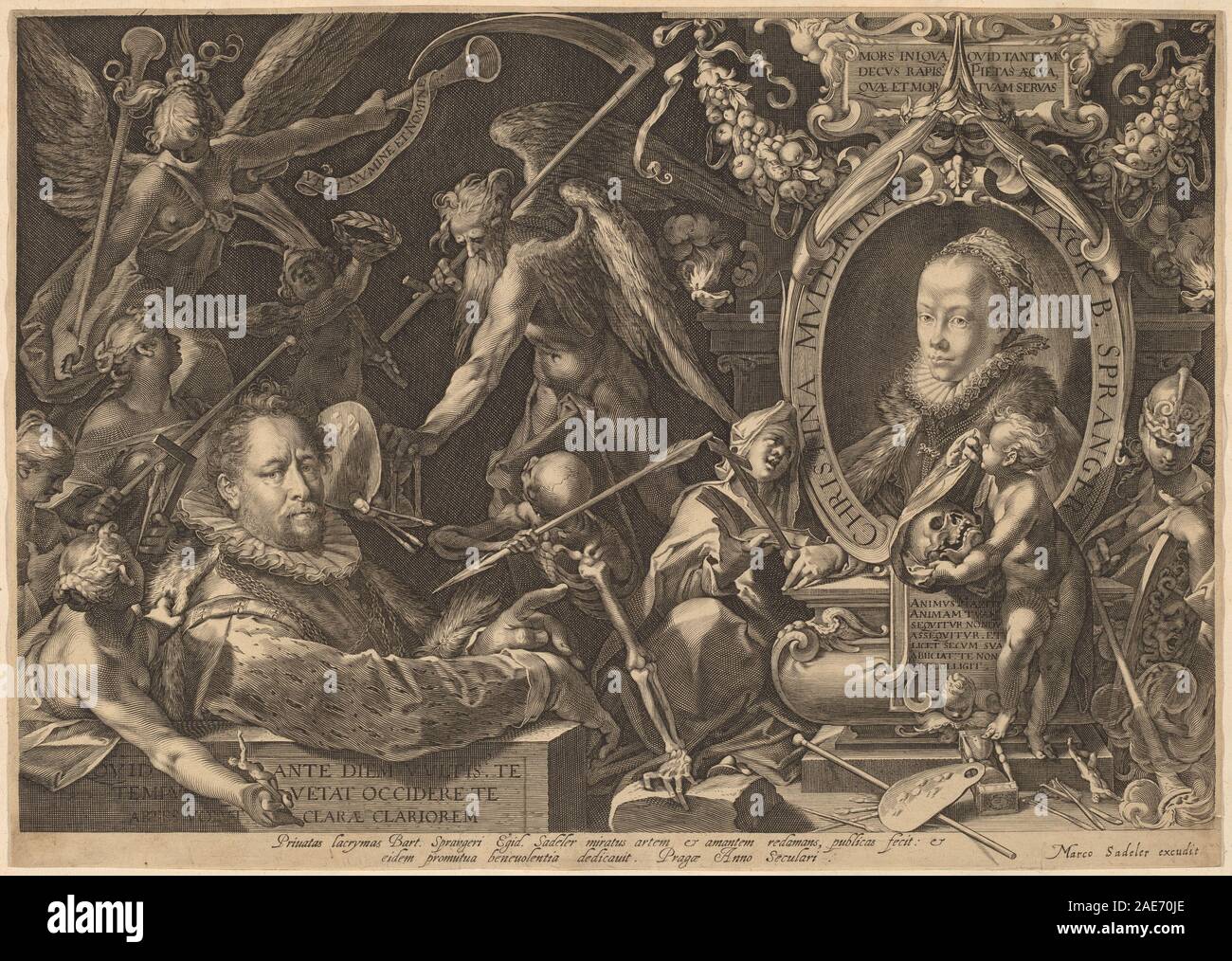 Bartholomaeus Spranger et feu sa femme Christina Muller ; c. 1600 Aegidius Sadeler II, après Bartholomaeus Spranger, Bartholomaeus Spranger et feu sa femme Christina Muller, c 1600 Banque D'Images Bartholomaeus Spranger et feu sa femme Christina Muller ; c. 1600 Aegidius Sadeler II, après Bartholomaeus Spranger, Bartholomaeus Spranger et feu sa femme Christina Muller, c 1600 Banque D'Images