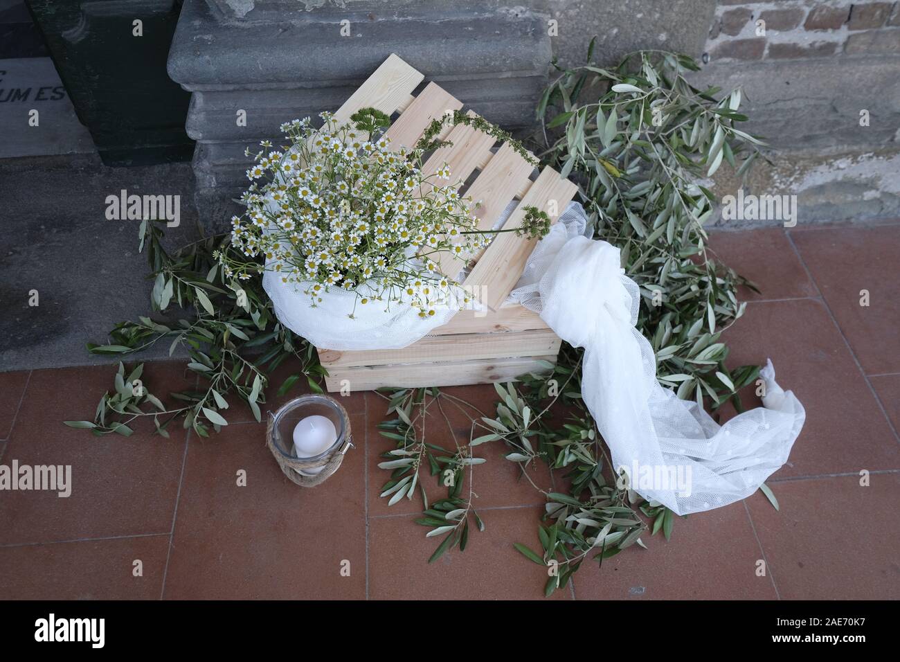 La composition de fleurs pour un parti Banque D'Images