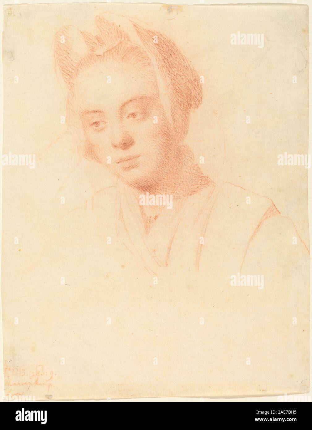 La femme de l'artiste Esther ; 1713Balthasar Denner, date de la femme de l'artiste Esther, 1713 Banque D'Images