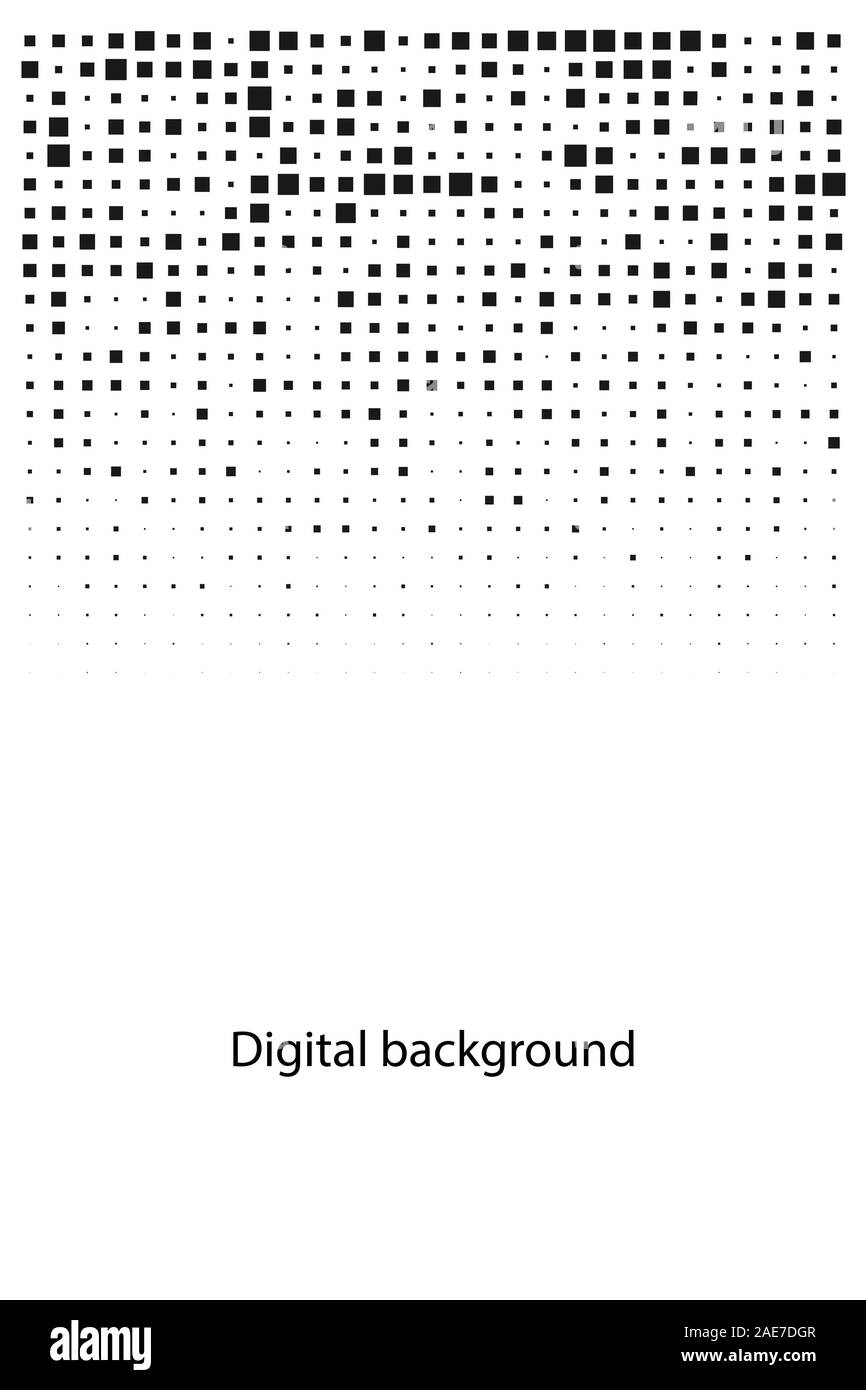 Résumé numérique couvrir avec des pixels, l'arrière-plan géométrique, pixels, motif texture vecteur Illustration de Vecteur