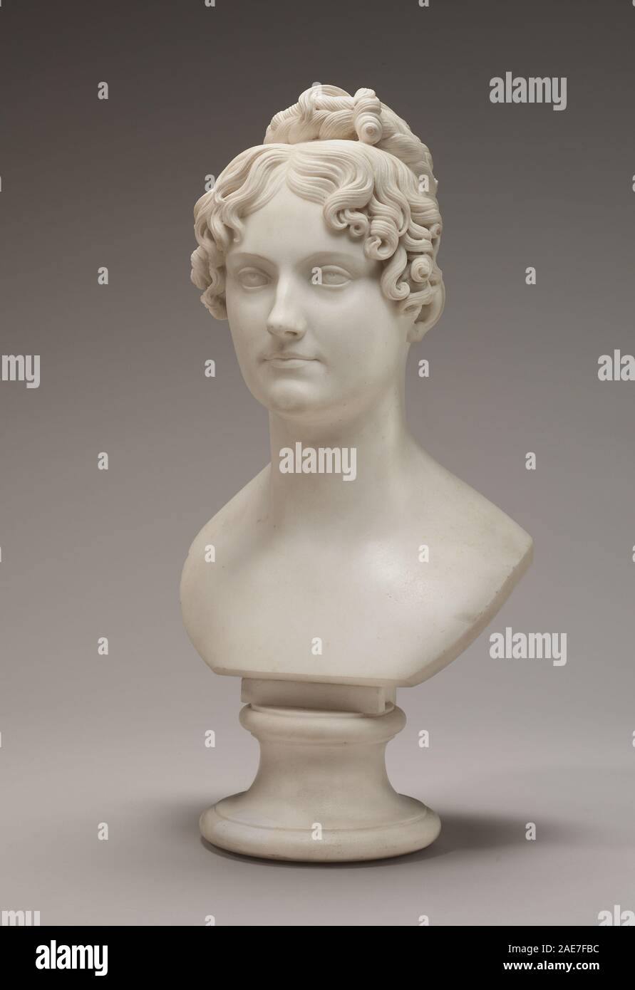 Bertel Thorvaldsen (danois, 1770 - 1844), peut-être Lady Georgiana Bingham, modèle 1816 et/ou 1817/1818, sculpté c. 1821/1824, du marbre de Carrare, Les fonds permanents 2011.101.3 Bertel Thorvaldsen, éventuellement Lady Georgiana Bingham, sculpté c 1821-1824 Banque D'Images