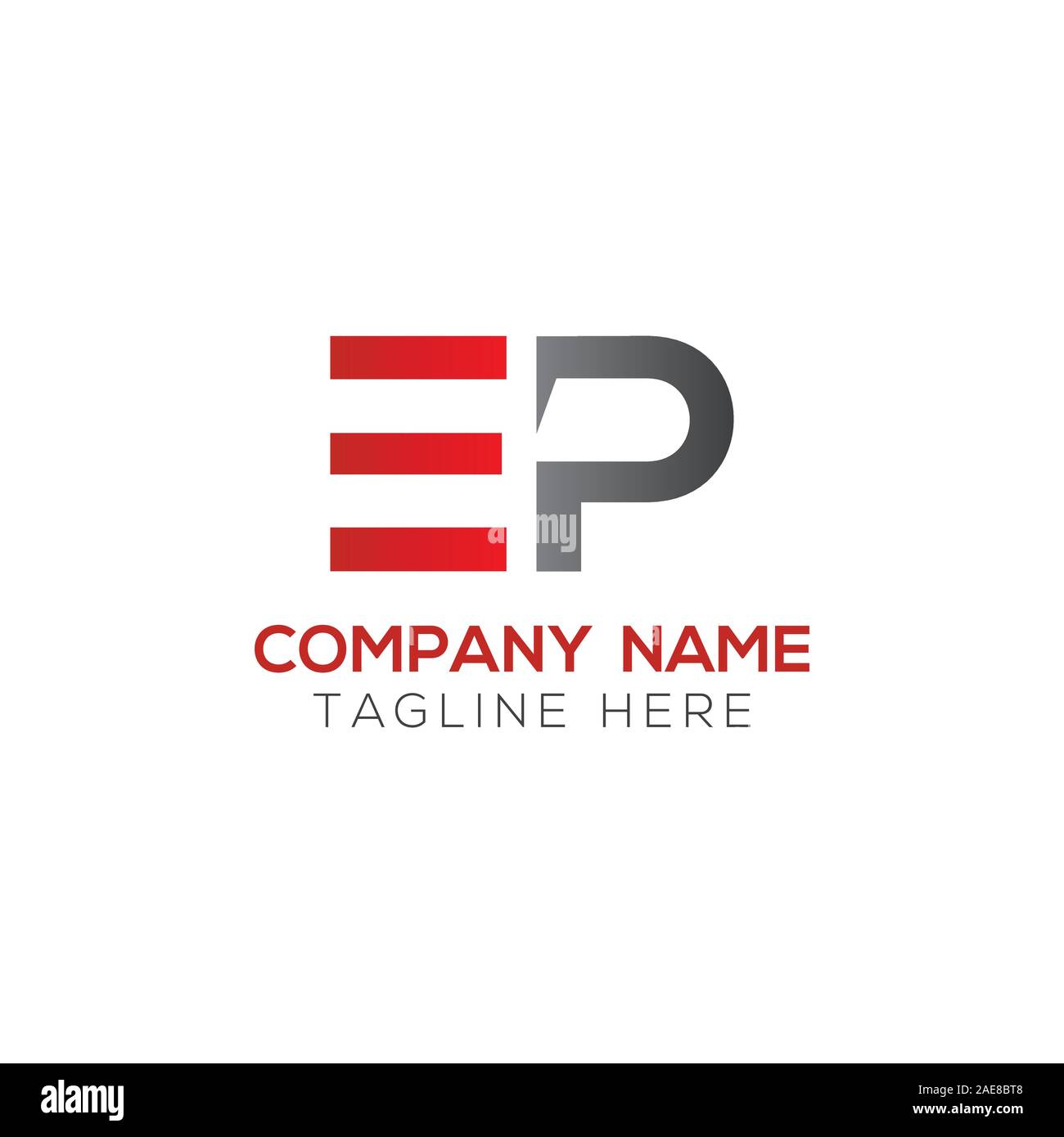 EP Initial Lettre Logo mixte. Lettre d'affaires moderne créative EP logo Vector Modèle. Template Design Logo EP initial Illustration de Vecteur