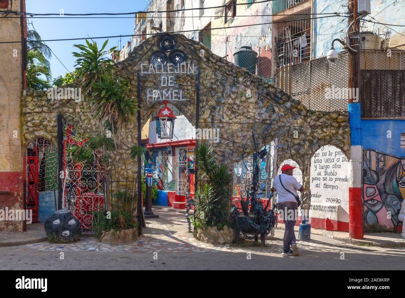 Callejón de Hamel, La Havane, Cuba, Amérique du Nord Banque D'Images