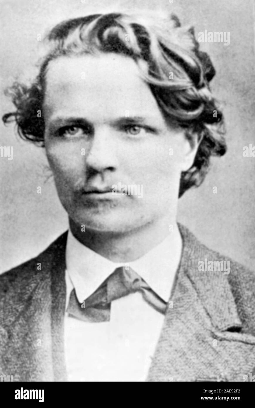 August Strindberg, Johan August Strindberg (1849 - 1912) Swedish dramaturge, romancier, poète, essayiste et peintre. Banque D'Images