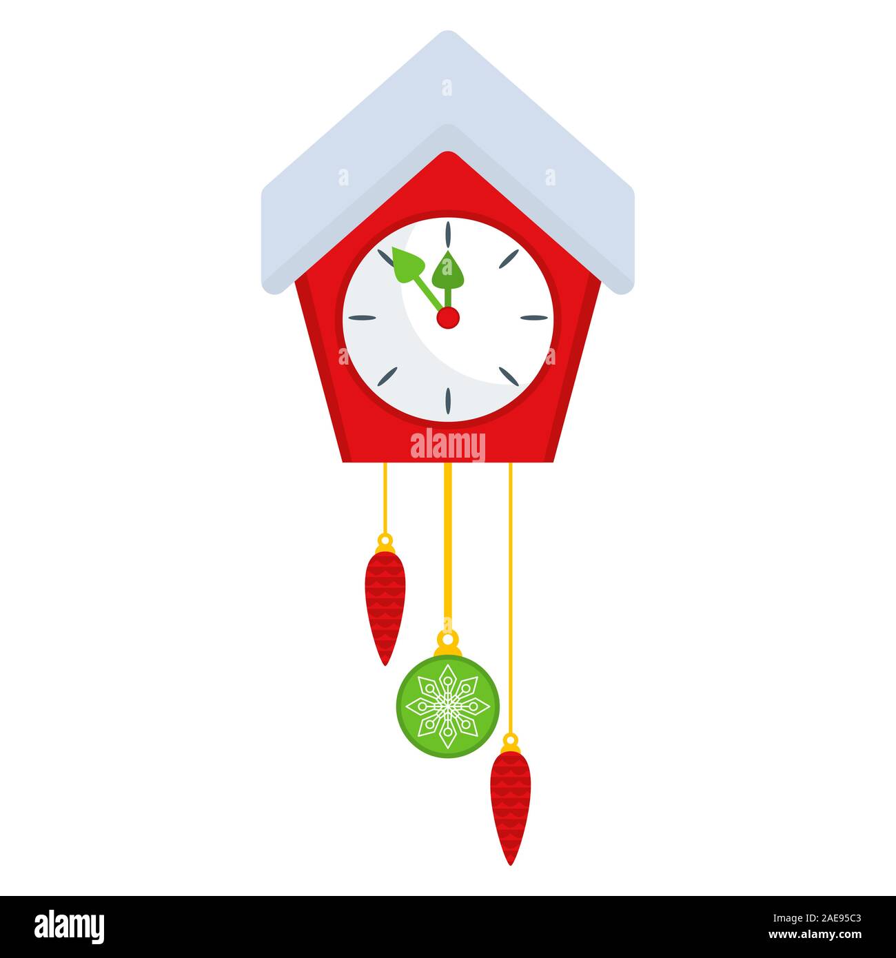 Vieille horloge à pendule. Télévision cartoon illustration Illustration de Vecteur