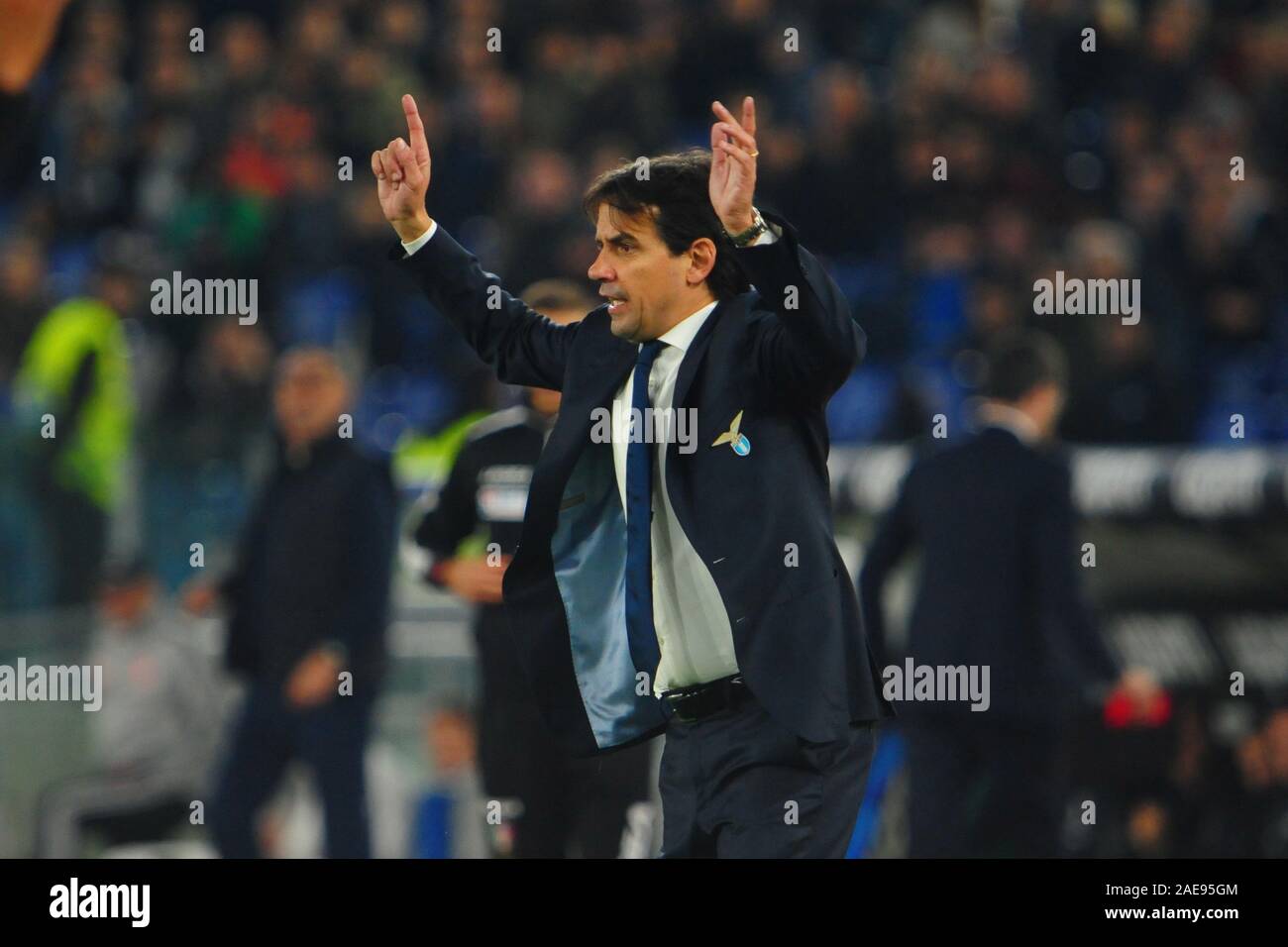 Rome, Italie, 07 décembre 2019, Simone inzaghi (tous. lazio Lazio SS pendant vs Juventus FC - football italien Serie A Championnat Hommes - Crédit : LPS/Renato Olimpio/Alamy Live News Banque D'Images Rome, Italie, 07 décembre 2019, Simone inzaghi (tous. lazio Lazio SS pendant vs Juventus FC - football italien Serie A Championnat Hommes - Crédit : LPS/Renato Olimpio/Alamy Live News Banque D'Images