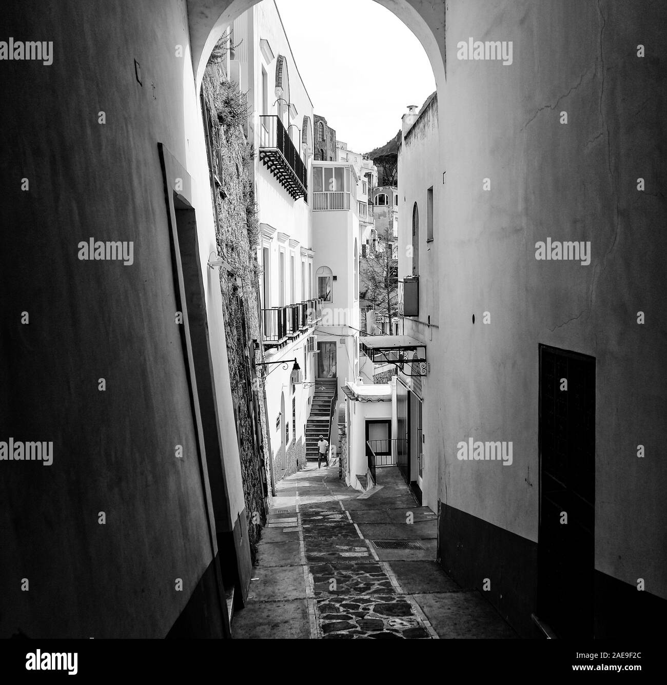 Monuments et rues de Capri Banque D'Images