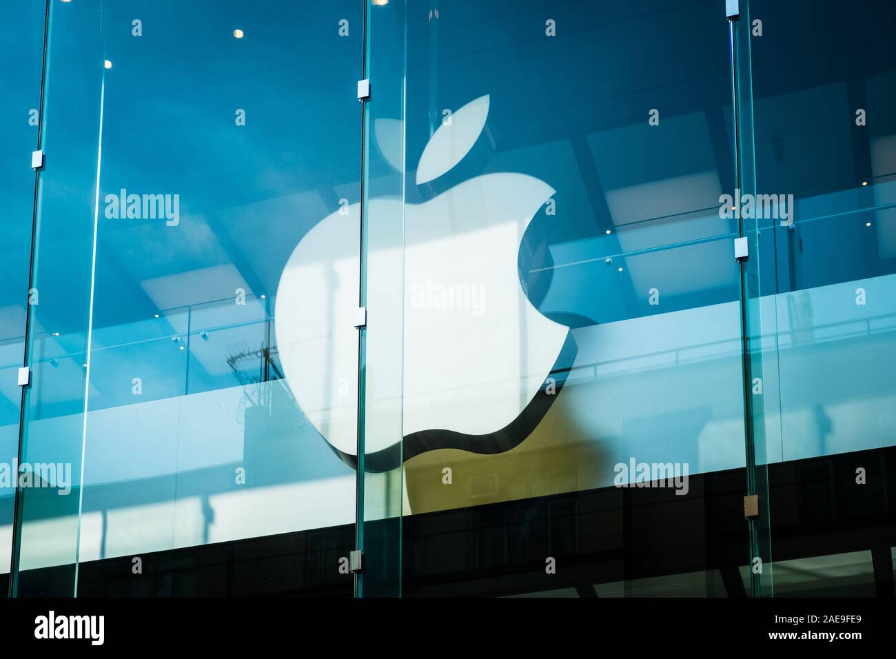 - Novembre 2019, HongKong : Le logo Apple à Apple flagship store à Hongkong Banque D'Images