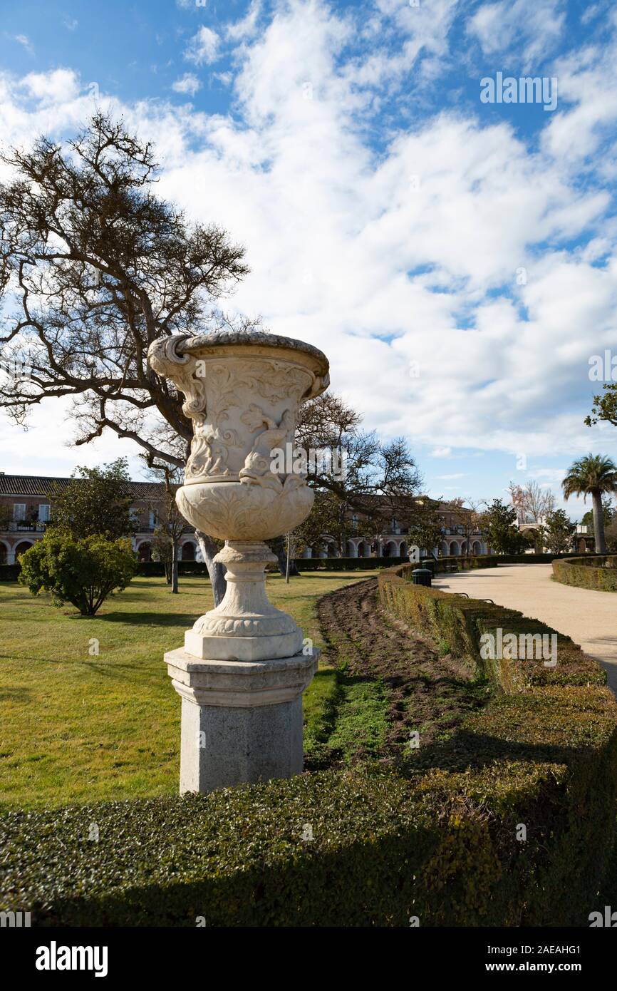 Aranjuez, Espagne,1,2018 ; le Palais Royal d'Aranjuez est l'une des résidences de la famille royale espagnole. Banque D'Images