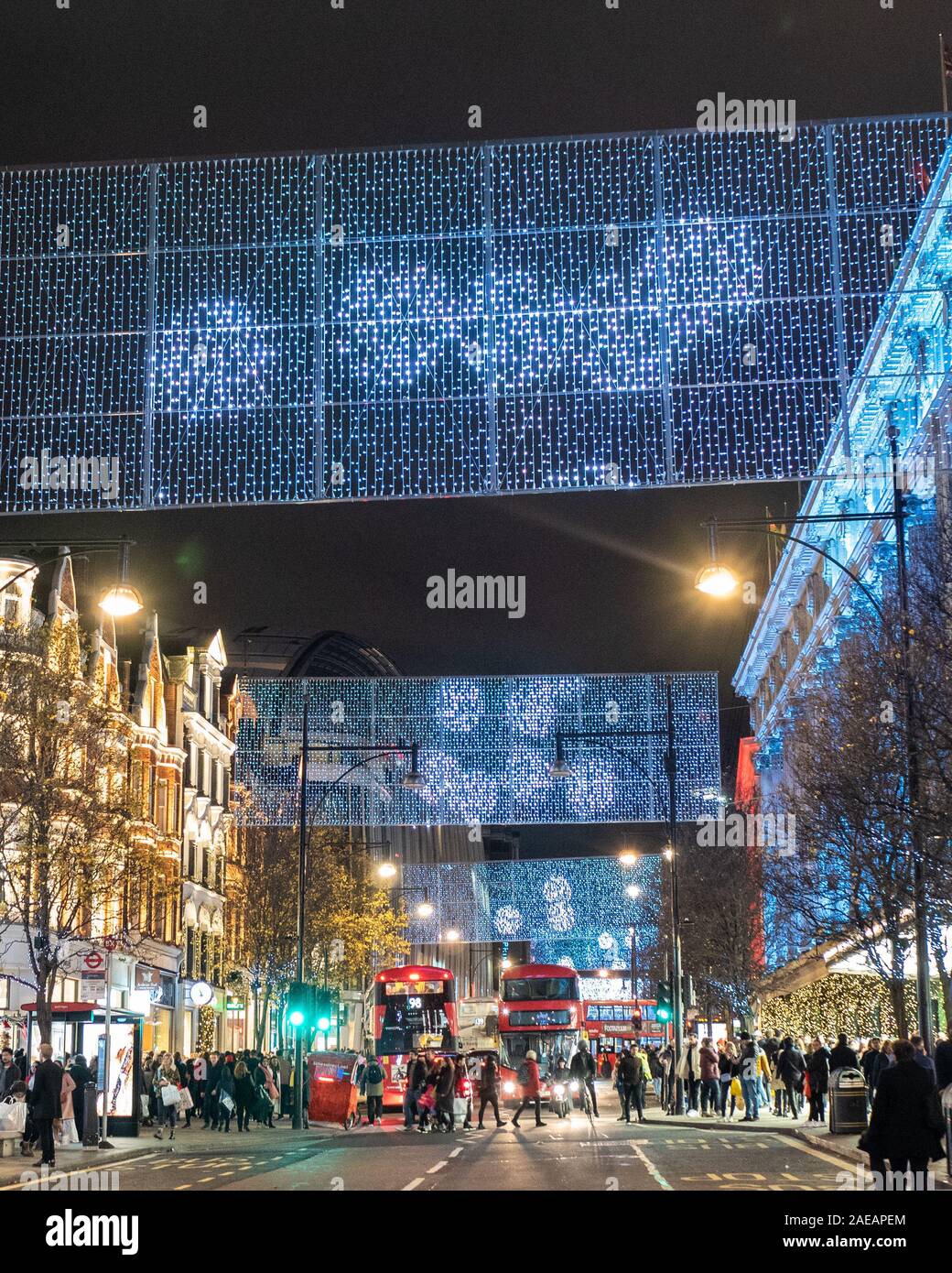 Festive Oxford Street, Londres Banque D'Images