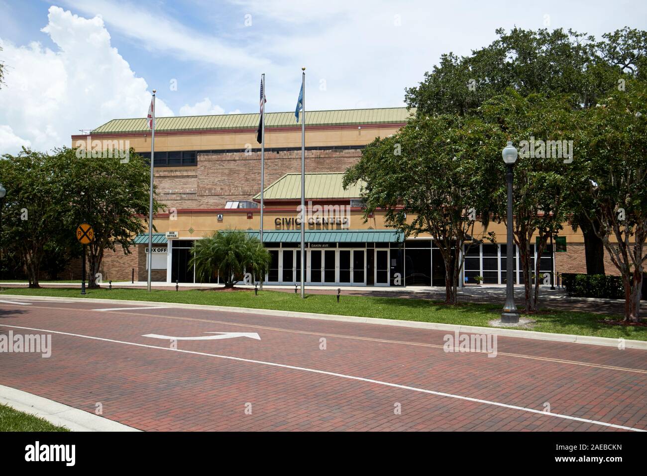 La construction du centre civique de kissimmee floride usa Banque D'Images