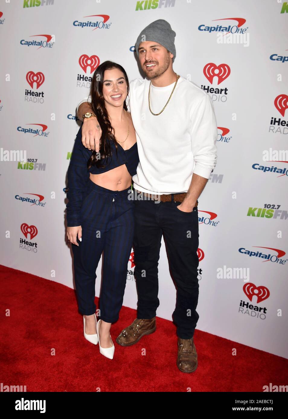 INGLEWOOD, CA - 06 DÉCEMBRE : Chrysti Ane, Ryan Guzman assiste à 102.7 KIIS FM's Jingle Ball 2019 présentée par Capital One au Forum le 6 décembre 2019 à Los Angeles, Californie. Banque D'Images