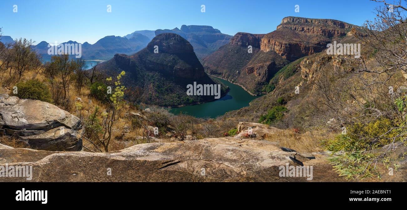 Le sentier de randonnée Leopard dans le blyde river canyon, Mpumalanga, Afrique du Sud Banque D'Images