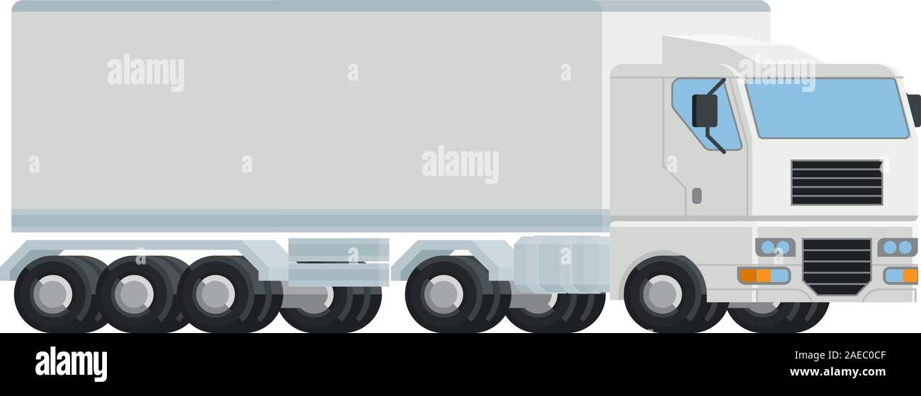 Camion de Big Rig Semi logistique Concept Illustration de Vecteur