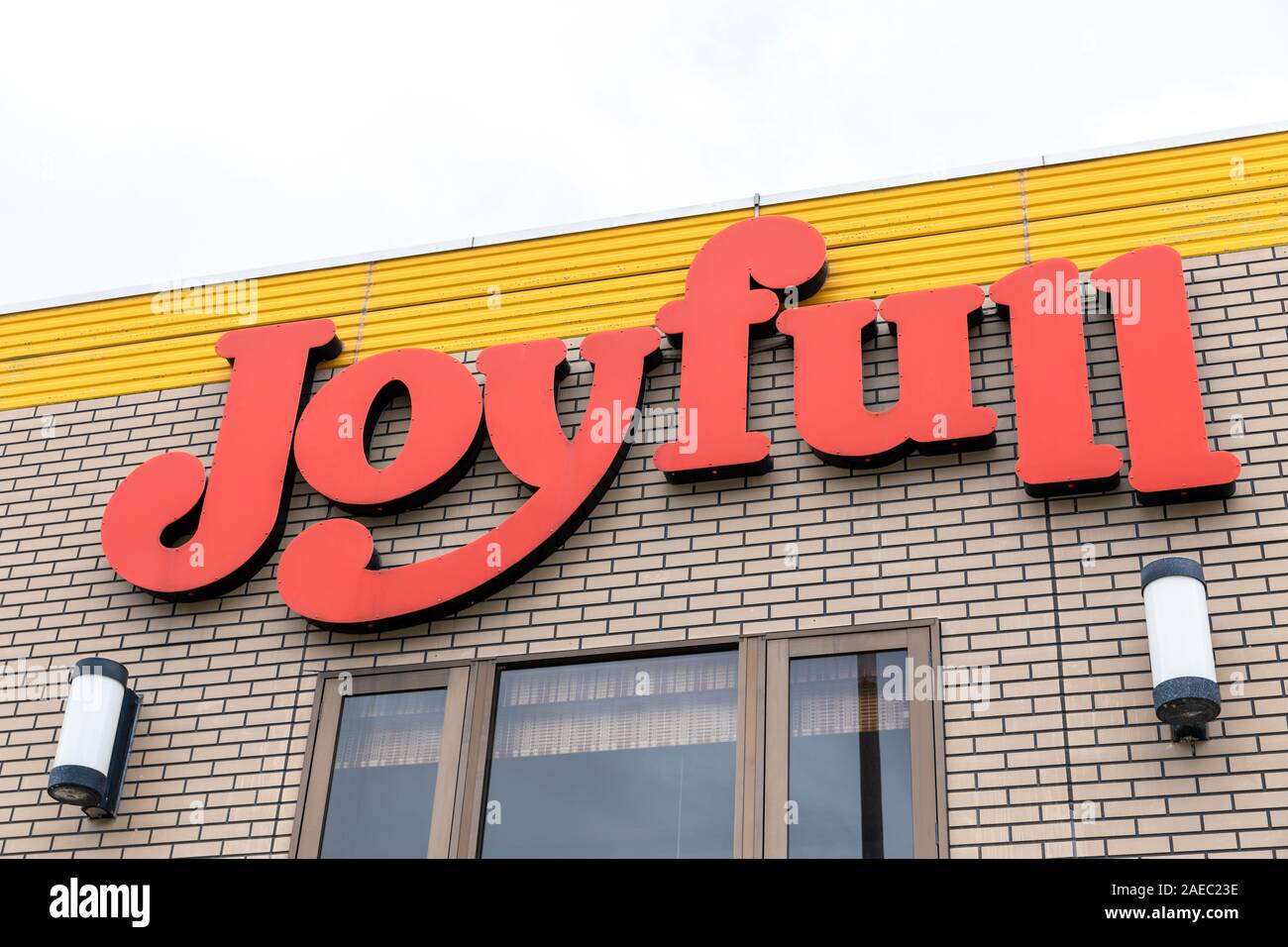 Joyfull (chaîne de restaurants japonais), connectez-vous sur la construction Banque D'Images