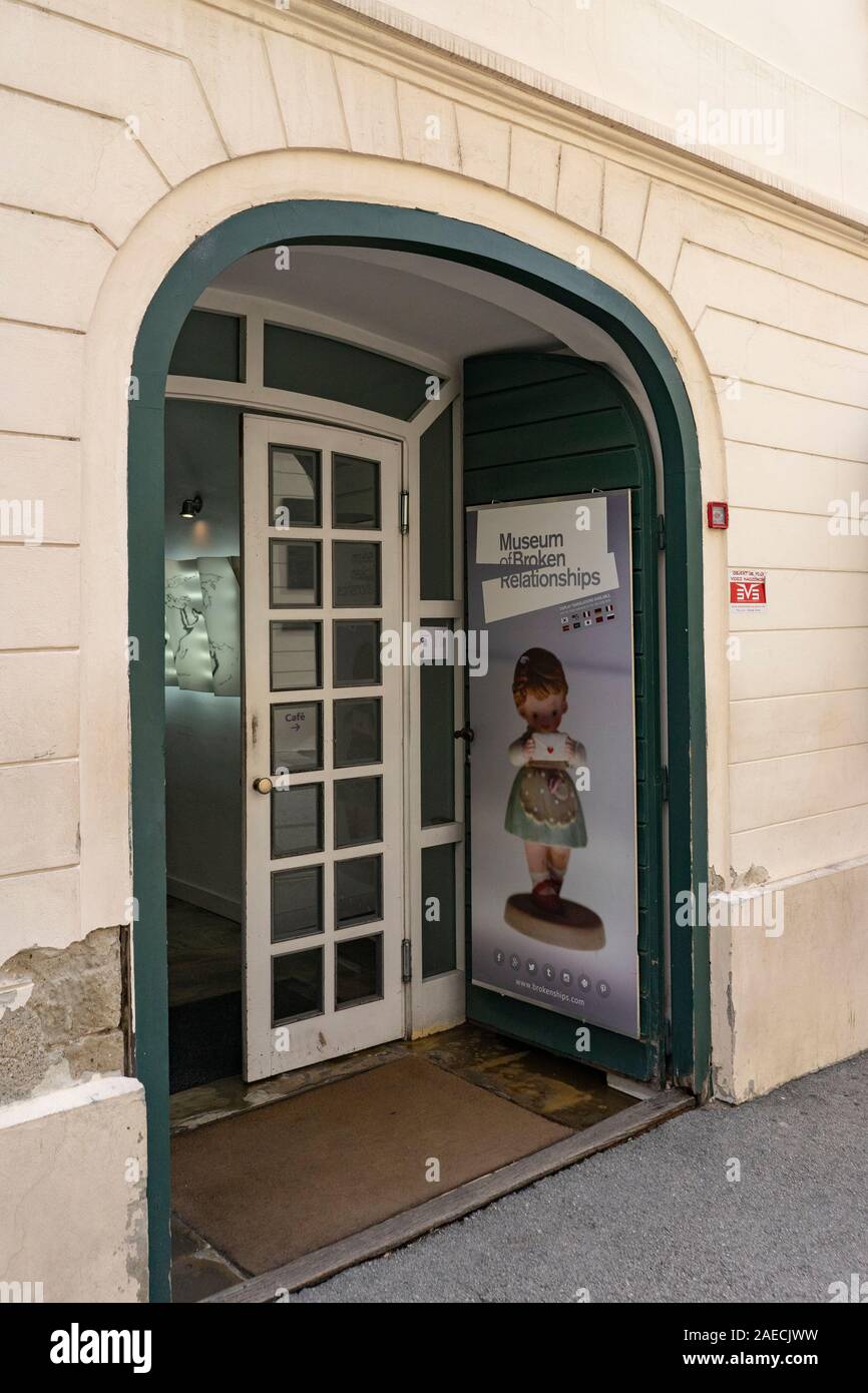 L'entrée au Musée des relations rompues Banque D'Images