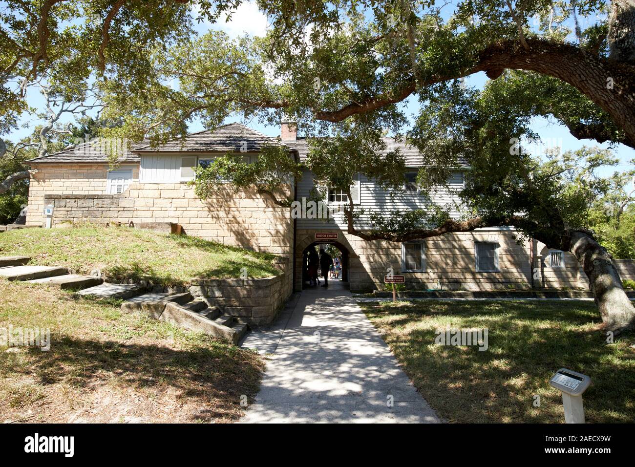 Fort matanzas national monument visitors center florida usa Banque D'Images