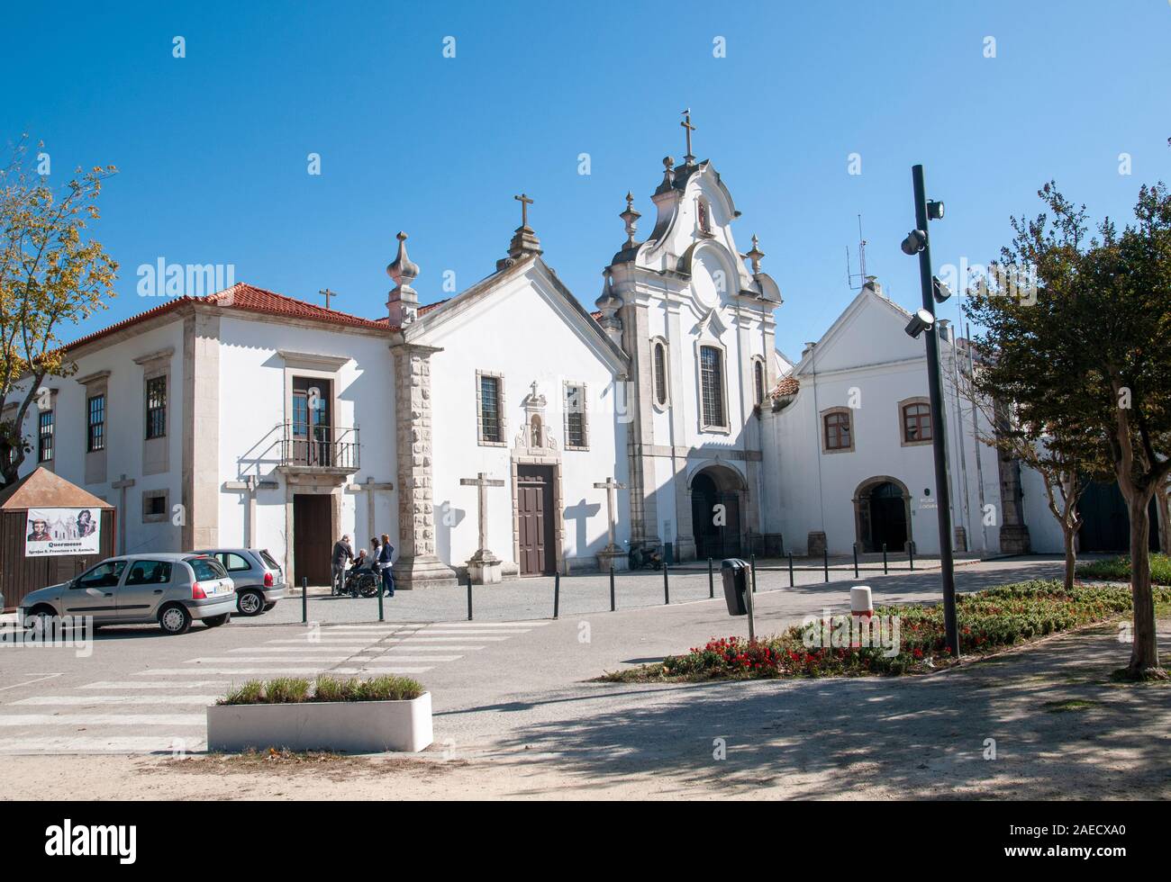 L'église de São Francisco de la couvent de Santo Antonio, Aveiro, Portugal Banque D'Images
