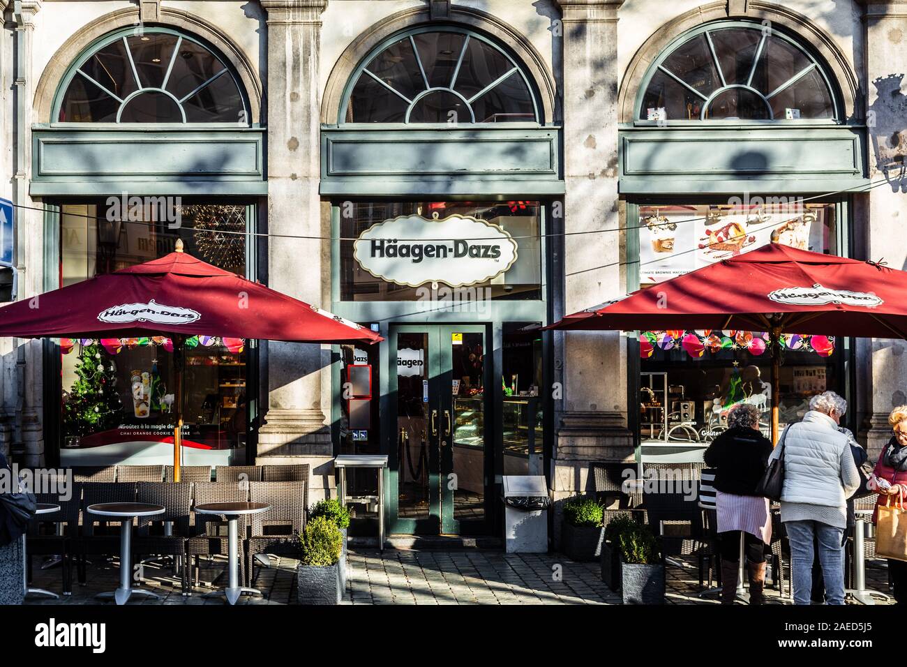 - Haagen Dazs, Bruxelles, Belgique Banque D'Images
