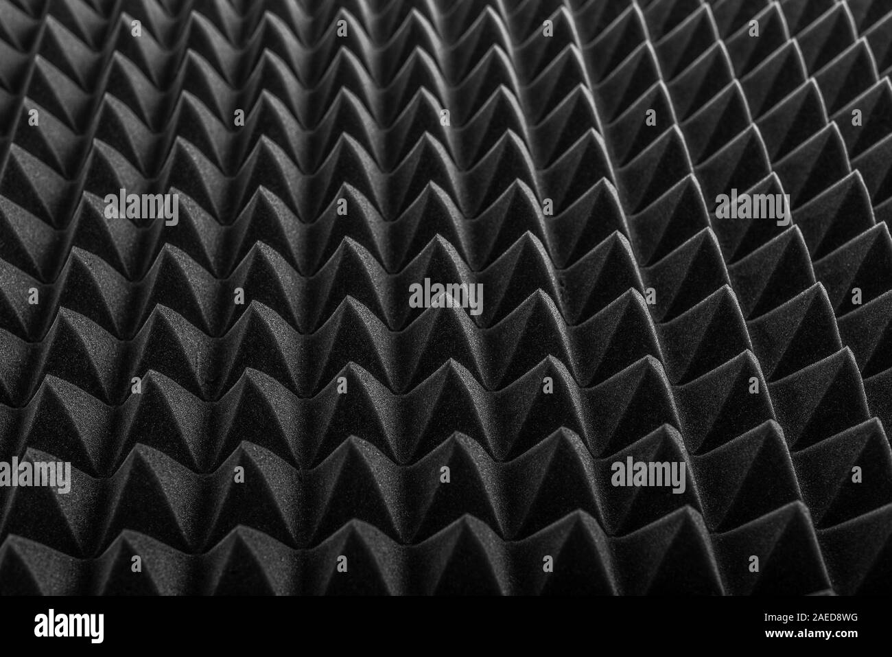Mousse acoustique Banque d'images noir et blanc - Alamy