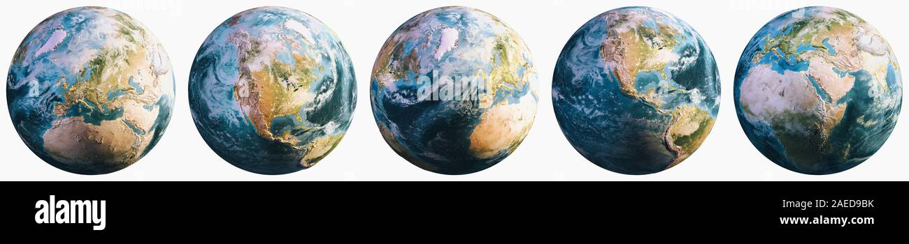 La planète Terre cartographie continental. Éléments de cette image fournie par la NASA. Le rendu 3D Banque D'Images