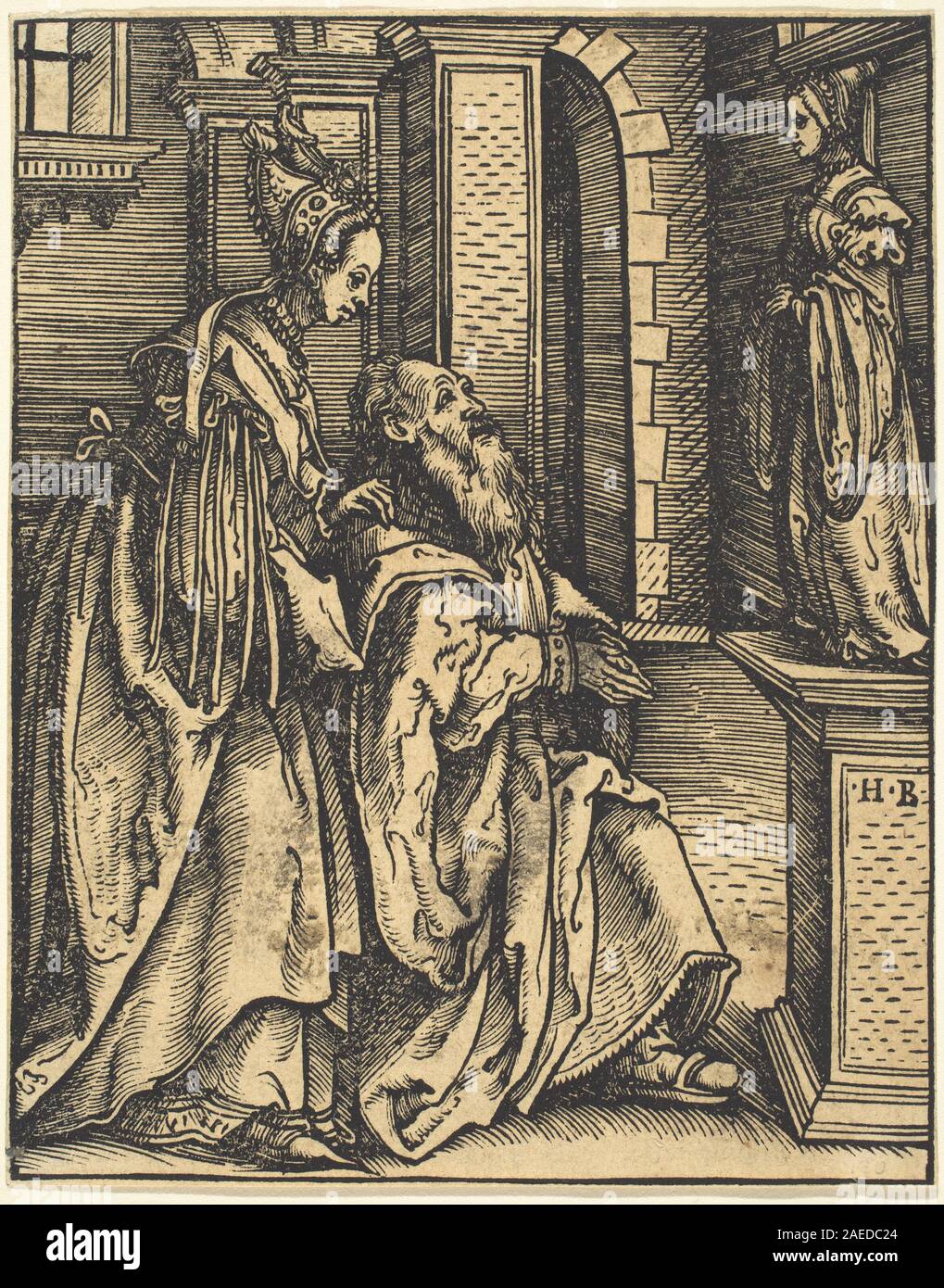 Hans Burgkmair I, l'idolâtrie de Salomon, 1519 ; l'idolâtrie de Salomon date 1519 Banque D'Images