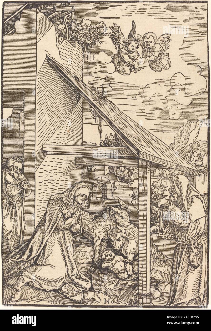 Leonard Hans Schäufelein, la Nativité, 1510-1511 La Nativité ; 1510/1511 Banque D'Images