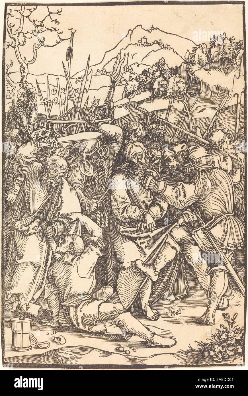 Leonard Hans Schäufelein, Christ fait prisonnier le Christ fait prisonnier Banque D'Images